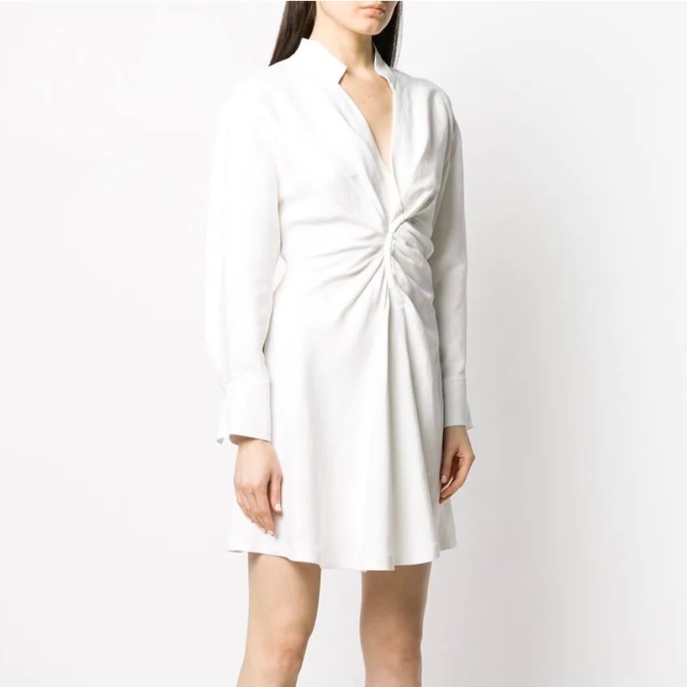 [NEW] Sandro gathered detail shirts dress (white/Ercu)